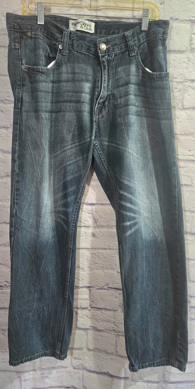 Paper Denim & Cloth Blue Stone Washed Men's Jeans 33 X 30 Lightweight Soft